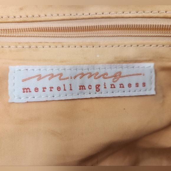 Merrell McGuiness Croc Embossed Leather Reversible Handbag Clutch Rare - Picture 13 of 16